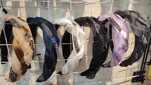 Women Mesh Pearl Headband